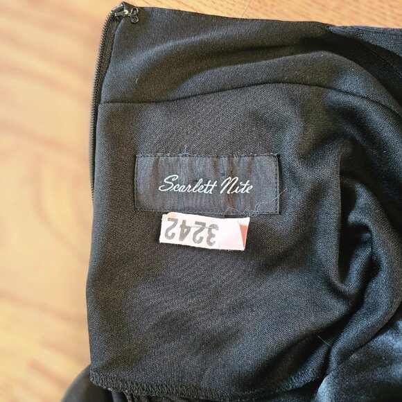 Scarlett Nite Beaded Halter Mini Dress, 14, Black - Picture 8 of 10